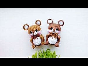 Croșetăm hamster jucărie amigurumi/ Tutorial/ How to crochet hamsters pattern