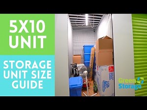 Storage Unit Size Guide: 5x10 Unit | How to Pack Your Storage Unit | Green Storage Canada