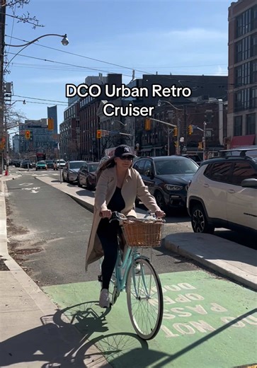 The DCO Urban Retro is the perfect bike for cruising downtown! Now on special for $499 on our website (link in bio) #torontobikes #bicycle #dutchbike #cruiser #bikeshop #downtowngirl