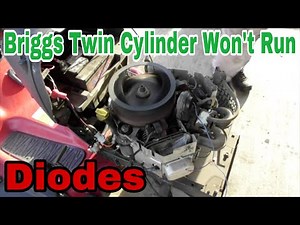 Troubleshooting: Briggs Twin Cylinder Engine Won't Run (Diodes) with Taryl
