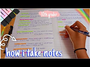 How I take notes | 3 different note taking methods+ write biology notes with me