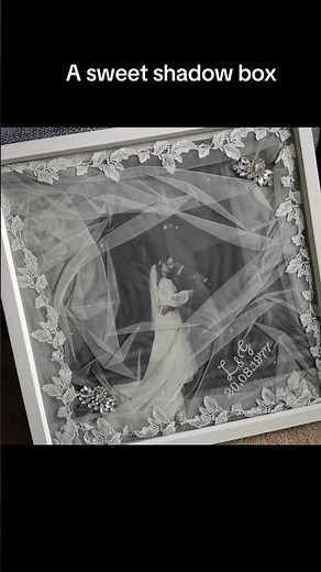 A wedding keepsake to remember: sweet shadow box