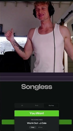 WHAT A GUESS! Did anyone else know it?? #songless #songspot #twitch #guess