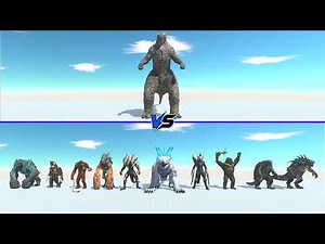 Evolved Godzilla vs Duo Kaiju Monster - Animal Revolt Battle Simulator | ARBS