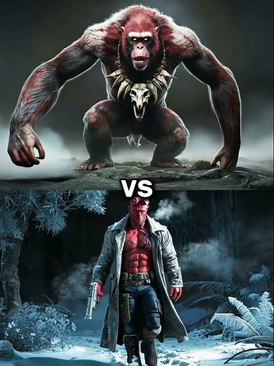 HellBoy vs Skare King vs Gaint Creatures (Godzilla, Wendigo, King Kong, Werewolf, Dragon, Predator)
