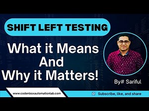 ⏪ Shift Left Testing: What It Means and Why It Matters!