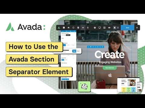 How to Use the Avada Section Separator Element