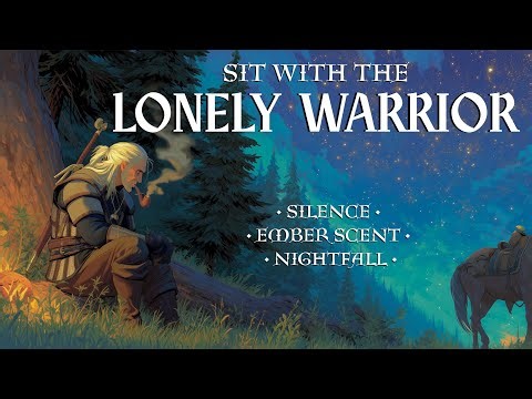 Medieval Campfire Ambience 🔥 Lonely Warrior's Night | Relaxing Fire Sounds for Sleep