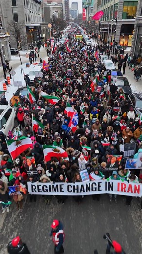 Studio Melodia | . 17 January 2026, Once again, Montreal stood in solidarity with the people of Iran.✊✨ Une fois de plus, Montréal s’est levée en... | Instagram