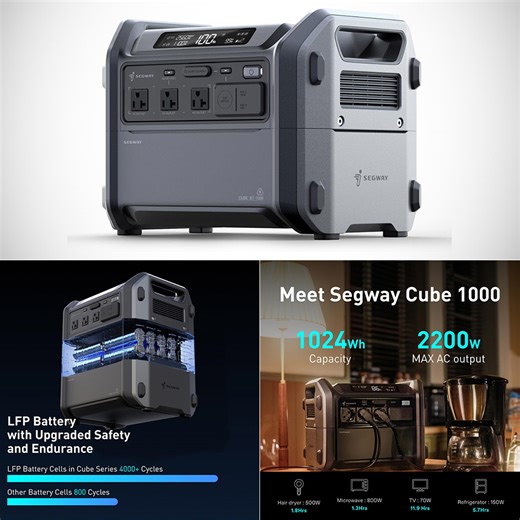 Segway Cube 1000 Handles Everything From Weekend Camping Trips to Keeping Essential Home Circuits Running During an Outage