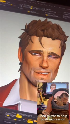 a summary of fight club model improvements over break. #fightclub #3d #zbrush