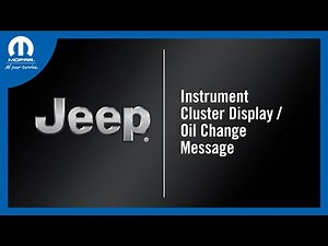 Instrument Cluster Display / Change Oil Message | How To | 2023 Jeep Wrangler