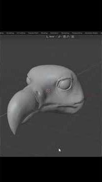 Vulture Head Sculpting in Blender
