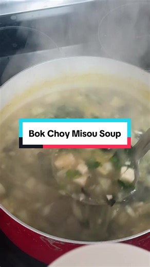 Easy Bok Choy Miso Soup | Healthy 10-Minute Dinner Cozy, light, and nourishing 🤍 This is one of those meals I make when I want something warm, simple, and comforting, no fuss. Ingredients (4 servings): • 8 cups water or veggie broth • 3–4 tbsp miso paste (white or yellow) • 2 small bok choy or 4 baby bok choy, chopped • 1–1½ cups tofu, cubed (optional) • 2 scallions, sliced • Seaweed (wakame or nori), optional • 1–2 tsp soy sauce or tamari (optional) • 2 tsp sesame oil (optional) Process: 1️⃣ B