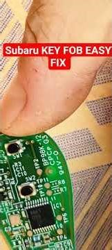 Subaru Key Fob Not Working? Simple fix inside #automobile #mechanic