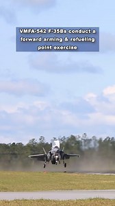 13K views · 403 reactions | : Refueled and Ready  F-35B Lightning II aircraft from Marine Attack Squadron (VMFA) 542 conduct a forward arming and refueling point exercise at Marine Corps Base Camp Lejeune, North Carolina. | F-35 Lightning II Joint Program Office | Facebook