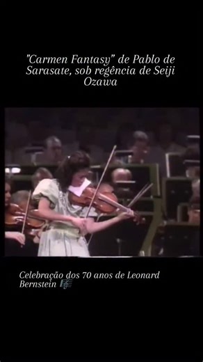 Wind Music on Instagram: "🎻✨ Uma performance lendária! Em 1988, a jovem Midori Goto, com apenas 16 anos, encantou o público em Tanglewood com uma execução magistral da “Carmen Fantasy” de Pablo de Sarasate, sob regência de Seiji Ozawa, durante a celebração dos 70 anos de Leonard Bernstein 🎶🔥 🎼 Carmen Fantasy é uma das peças mais virtuosas já escritas para violino — inspirada na ópera “Carmen”, de Georges Bizet. Sarasate transformou as melodias da ópera em um verdadeiro espetáculo técnico e e