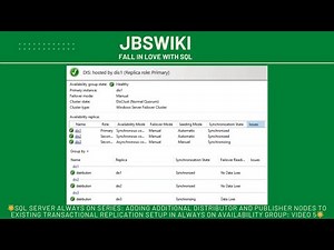 🌟SQL Server Always On Series: Adding Additional Replication Distributor and Publisher Nodes:Video 5🌟