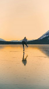 470K views · 27K reactions | ❤️‍ nothing better than one last spin at sunset… winter days are short, but the light is so magical for ice skating 凉 agree? #iceskating #skating #figureskating #ice | Michaelacarrot | Facebook