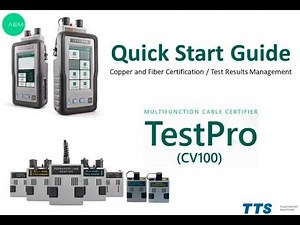 TestPro CV100 Quick Guide