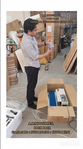 👉Ms : FR900 - Continuous band Sealer Machine Without Stand Horizontal - ✅