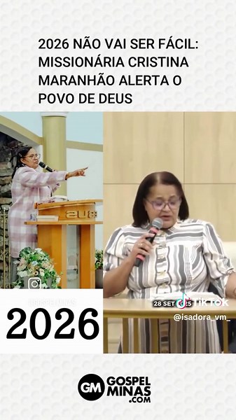Profecias para 2026 com Missionária Cristina Maranhão
