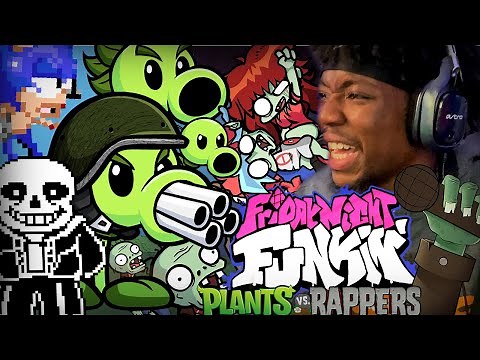LITERALLY PLANTS VS RAPPERS LOL | Friday Night Funkin Random Mods