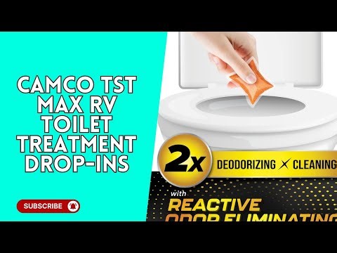 Camco TST MAX RV Toilet Treatment Drop-Ins – Orange, 30-Pack