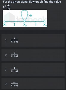 For the given signal flow graph find the value of X3/X1... | Filo