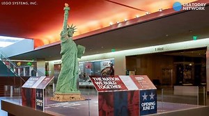 This Statue of Liberty is made with more than 25,000 LEGOs and took nearly 300 hours to build, but you can see it all come together in under a minute. http://on.whas11.com/2tYAPSM | WHAS11 News