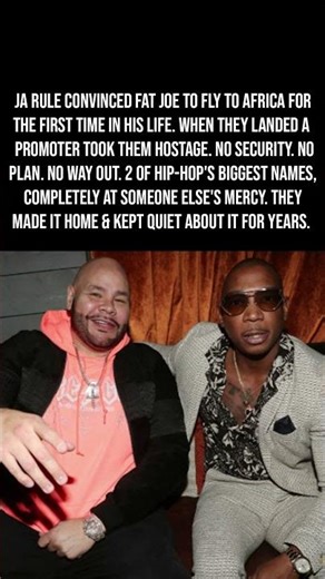 Ja Rule & Fat Joe Were Kidna**ed in Africa — And Nobody Knew for Years 😱🔫🎤