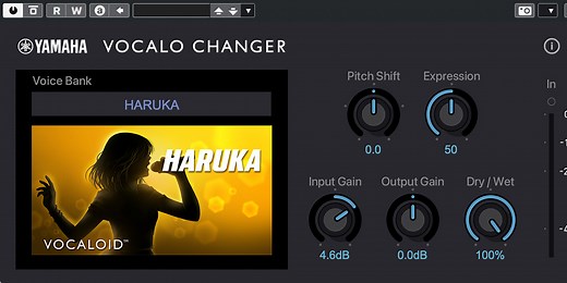 Yamaha VOCALO CHANGER PLUGIN for Music Production Software