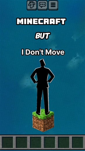 Minecraft but I don't move from my spon place 😱 #minecraft