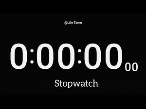 0 to 1 Hour Countup Stopwatch with Milliseconds ⏱️ | HD Timer #stopwatch