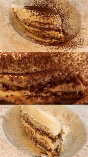 The Most Satisfying Dessert Bite | Layered Italian Sponge & Cream #shorts