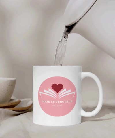 Book Lovers Club Mug Design, Bookish Coffee Cup PNG (digital Download) - Etsy