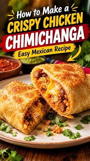 How to Make a Crispy Chimichanga 🧀 Gooey Inside, Crunchy Outside