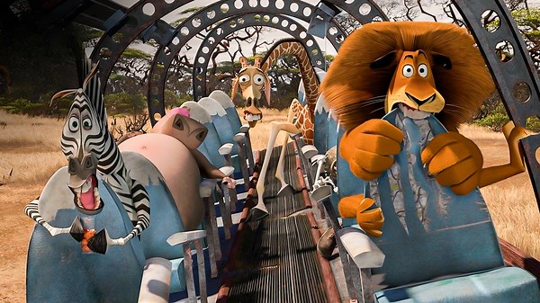 The Penguins crash land the plane, Madagascar Escape 2 Africa