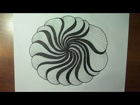 Dibujo Creativo. Ejercitando con líneas curvas y líneas rectas: soltura, creatividad, pulso.