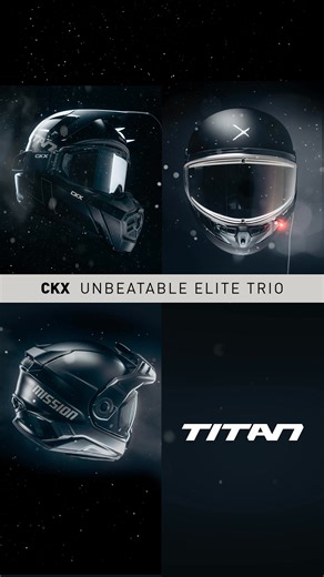 Choose your helmet! Mission: the best on trail. Titan AMS: the most versatile. Contact: the best value for your money. | CKX