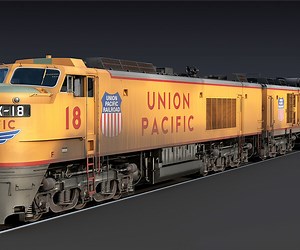 ArtStation - Union Pacific Gas turbine-electric locomotive | Resources
