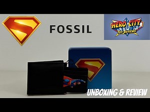 Superman 2025 Movie FOSSIL Leather Wallet Unboxing & Review | ‪@HeroCityToyReviews‬
