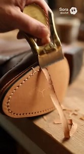 Hand-stitched sole #shoemakingschool #leatherworking #chicagothingstodo #leatherworkshop #fblifestyle | Chicago School of Shoemaking