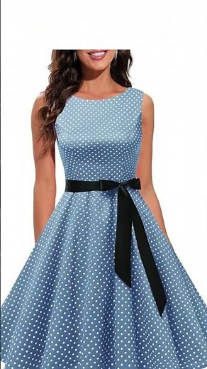 Vintage Prom Swing Party Dress Rockabilly Cocktail Dress