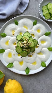 7.3K views · 264 reactions | Feta Cheese Dip with cucumber, red onion, pistachio, olive oil, and lemon juice. Get the recipe on my website (link in bio) or google ‘foodbites feta cheese dip’. Serve this platter with pita bread, crackers, focaccia bread, or veggie sticks. #feta #dip #appetizers #easyrecipes #dinnerparty #appetizer | Foodbites | Facebook