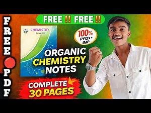 Class 12th Complete Organic Chemistry Free Revision Notes 🤫 || Free PDF💯 || MAHARASHTRA BOARD EXAM