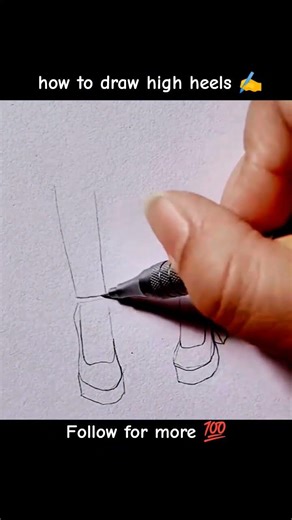how to draw high 🤯heels 🥵 #ytshorts
