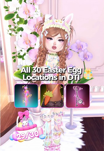 ALL 30 Easter Egg LOCATIONS in Dress to Impress 🐣🐰 #dresstoimpress #dti #roblox #dresstoimpressroblox #dtiroblox