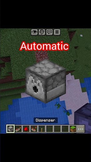 how to make automatic dispenser in minecraft #minecraft #minecraftshorts