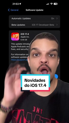 Novidades do IOS 17.4: Emojis, Transcrição de Podcast e Proteção de Dispositivo